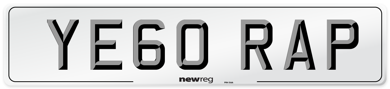 YE60 RAP Number Plate from New Reg
